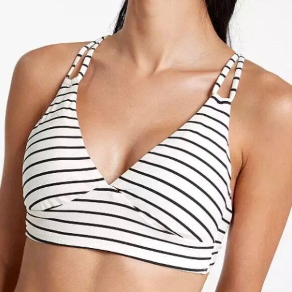 1160 NWT CALIA Women's Double Strap Triangle Bikini Low Support Swim Top - Picture 1 of 6